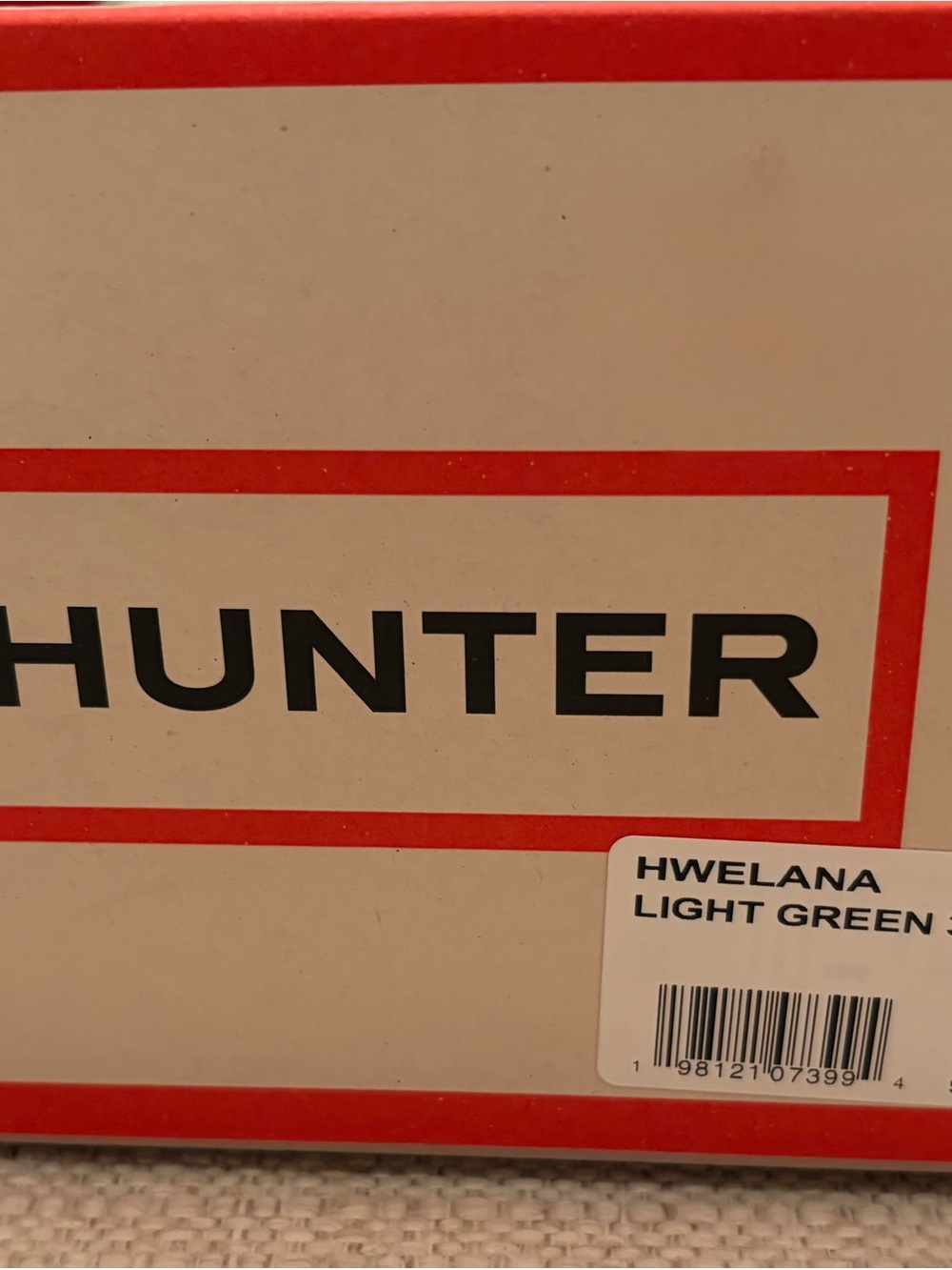 Hunter Slip-On Elana Clogs in light green with Red Logo/new without tags/sz 9 - Picture 11 of 14